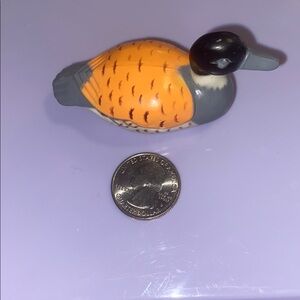 Cute!! Orange and Gray Duck pencil sharpener
